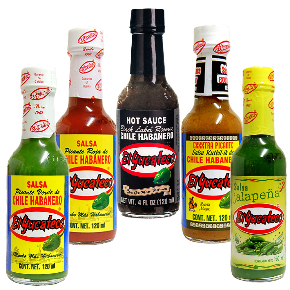 El Yucateco "Big Five" Kit A Selection of Five Authentic Mexican Hot